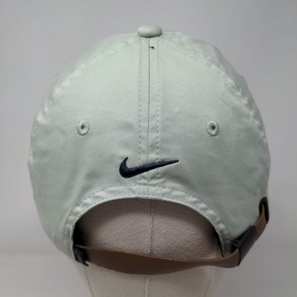 Nike Swoosh Slideback Hat Green OSFM Heritage 86 Dri-Fit Leather Strap - Picture 5 of 8